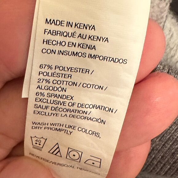 IZOD Advantage Performance Stretch Sweatshirt Medium Black/Gray - Picture 6 of 6